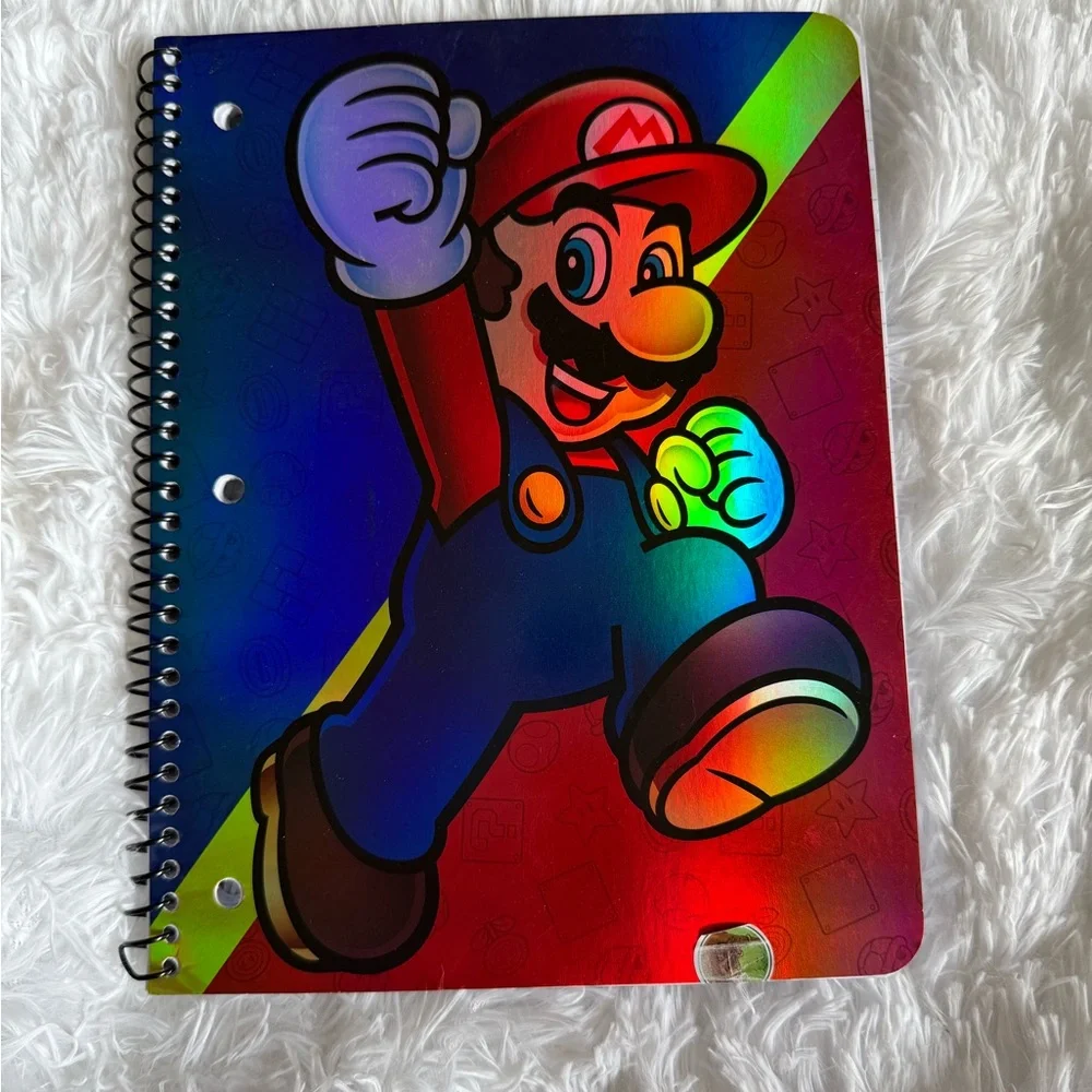 Nintendo Super Mario Binder with Super Mario notepad